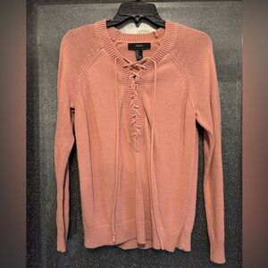 Forever 21 Pink V-Neck Sweater